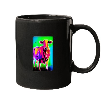 Discover Abstract Cattle, digital painting Mugs