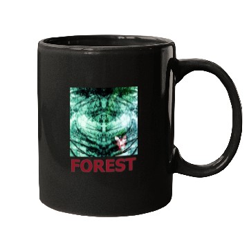 Discover Green forest mandala red Mugs