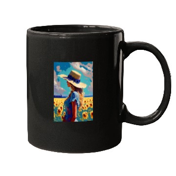 Discover Sunflower girl summer Mugs