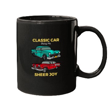 Discover Classic Car Sheer Joy Mugs