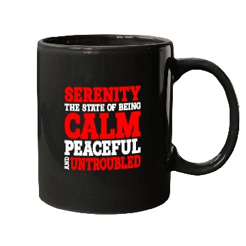 Discover Serenity, Being Calm, Peaceful, And Untroubled 2 Mugs