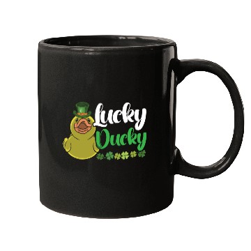 Discover Lucky Ducky Duck Shamrock St. Patricks Day Irish Mugs