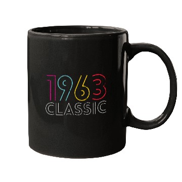 Discover 60 Years Vintage 1963 Retro 60th Birthday Mugs