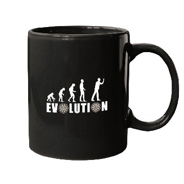 Discover Evolution of Humanity and Dartboards Mugs