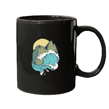 Discover sun mountain and sea Mugs