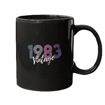 Discover 40 Years Vintage 1983 Retro 40th Birthday Mugs