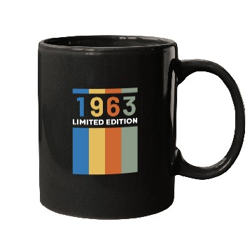 Discover 60 Years Vintage 1963 Retro 60th Birthday Mugs