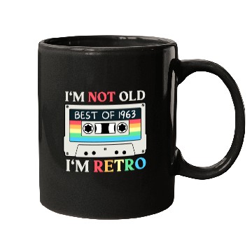 Discover 60 Years Vintage 1963 Retro 60th Birthday Mugs