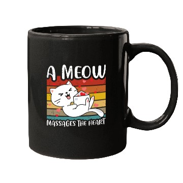 Discover A meow massages the heart Mugs