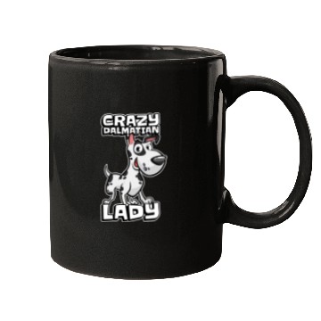 Discover Dalmatian Crazy Dalmatian Lady Mugs