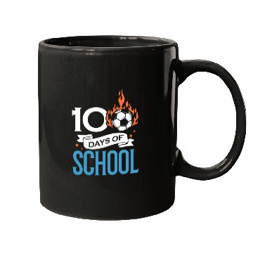Discover 100 Days Of School Soccer Football Athletic Mugs