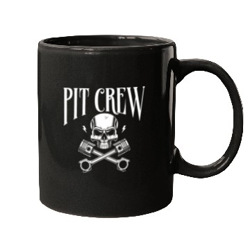 Discover Drag Racing Race Car Pit Crew Mugs