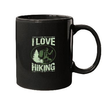 Discover i love hiking Mugs