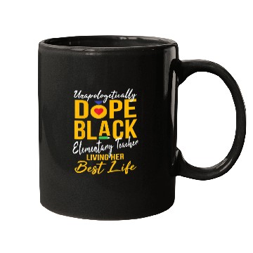 Discover elementary teacher Afro Pride Mugs