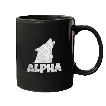 Discover Alpha Wolf Pack Member Wildlife Mugs
