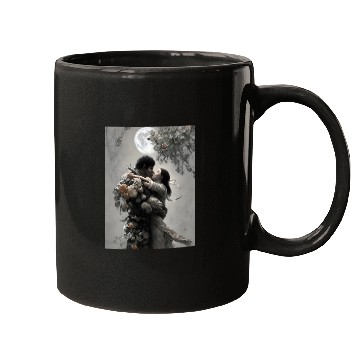 Discover elves love fantastic design flowers and full moon Mugs