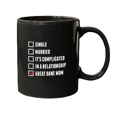 Discover Great Dane Mom Check Mark Mugs