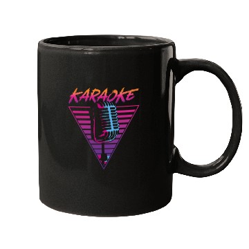 Discover Karaoke Singer Retro 80s 90s Mugs