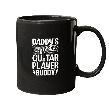 Discover Newborn Guitarist - Daddy's Future Guitar Player B Mugs
