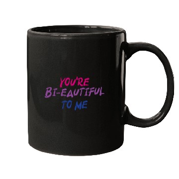Discover You're Bi-Eautiful To Me Bisexual Pride Mugs