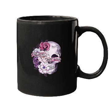 Discover Roses Are Red Inside Im dead Skeleton valentine Mugs