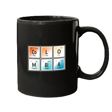 Discover Colombia | Periodic Table of Elements Mugs