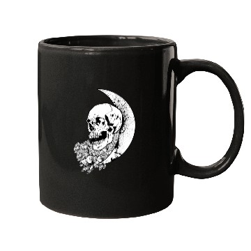 Discover Skull Moon Grunge Goth Occult Gothic Aesthetic Wic Mugs