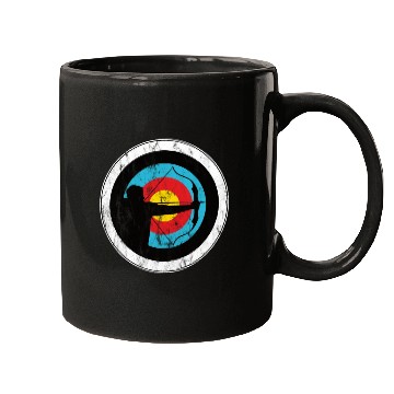 Discover Archer and bowman with target archery Mugs