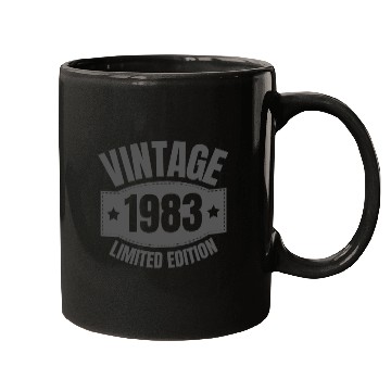 Discover 40 Years Vintage 1983 Retro 40th Birthday Mugs