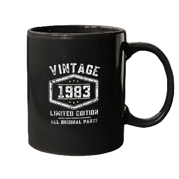 Discover 40 Years Vintage 1983 Retro 40th Birthday Mugs