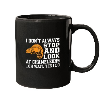 Discover Funny Chameleon Lover Saying Mugs