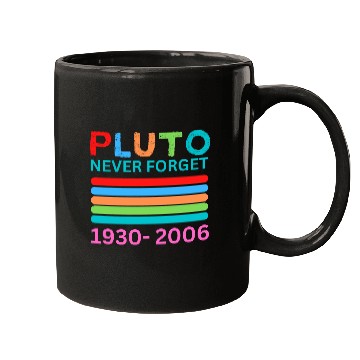 Discover Pluto Never Forget Retro Space Science Pluto Mugs