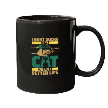 Discover Duck Hunting Cat Mugs