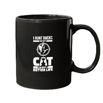 Discover Duck Hunting Cat Mugs