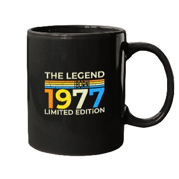 Discover The Legend 1977 Born Limited Edition Mugs