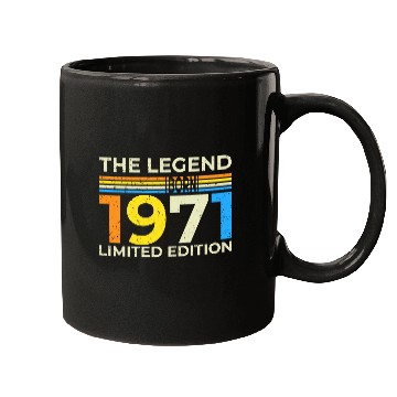 Discover The Legend 1971 Born Limited Edition Mugs
