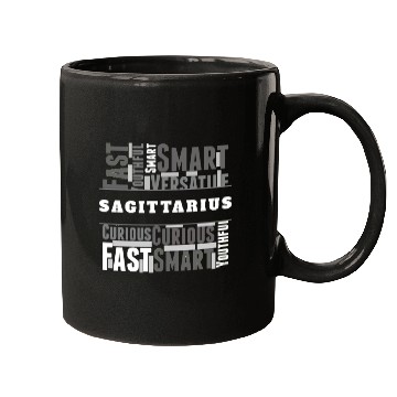 Discover Sagittarius Zodiac Star Sign Word Cloud Square Mon Mugs
