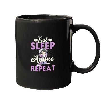 Discover Eat Sleep Anime Repeat Japanese Manga Lover Cospla Mugs