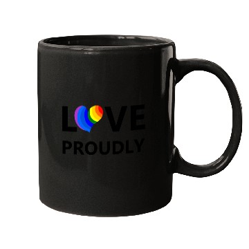 Discover Love Proudly Heart Mugs