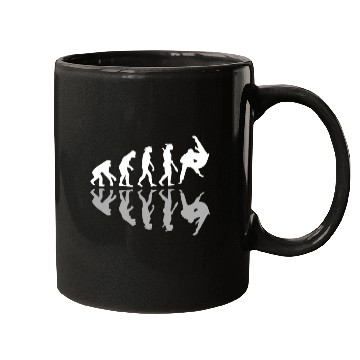 Discover Human Evolution Judo Martial Arts Lover MMA Humor Mugs