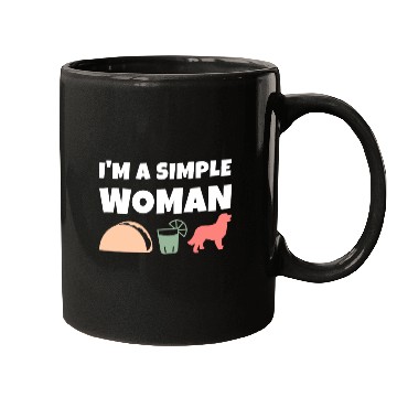 Discover I'm A Simple Woman Tacos Tequila Bernese Mountain Mugs