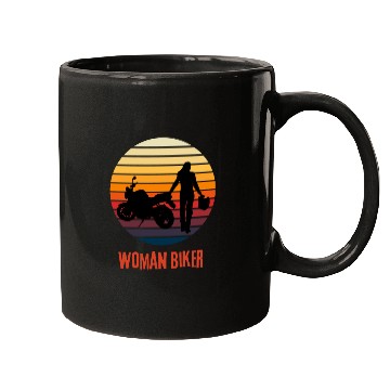 Discover Woman biker Mugs