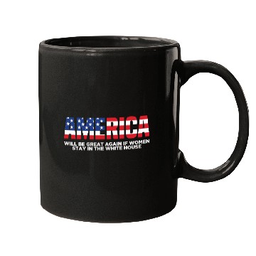 Discover America Will Be Great Again Black Mugs