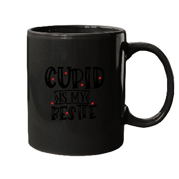 Discover Funny Valentine Cupid is My Bestie901 Mugs