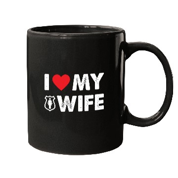 Discover I LOVE MY WIFE Mugs