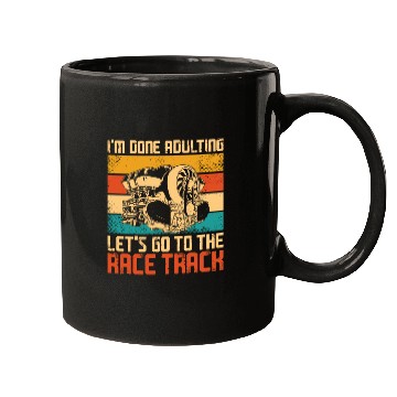 Discover Drag Racing Race Car Retro Vintage Mugs