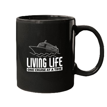 Discover Living Life One Cruise At A Time Mugs