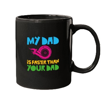 Discover Drag Racing Race Car Dad Son Mugs