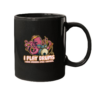 Discover Drummer Drums Music Drum Set Drumming Mugs