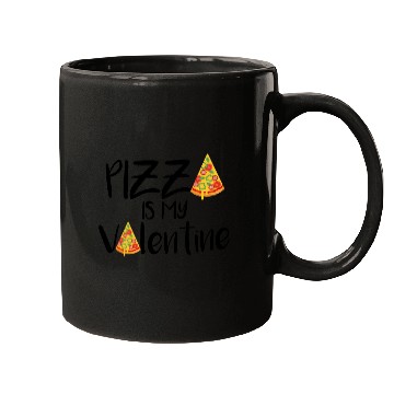 Discover pizza is my valentine694 Mugs